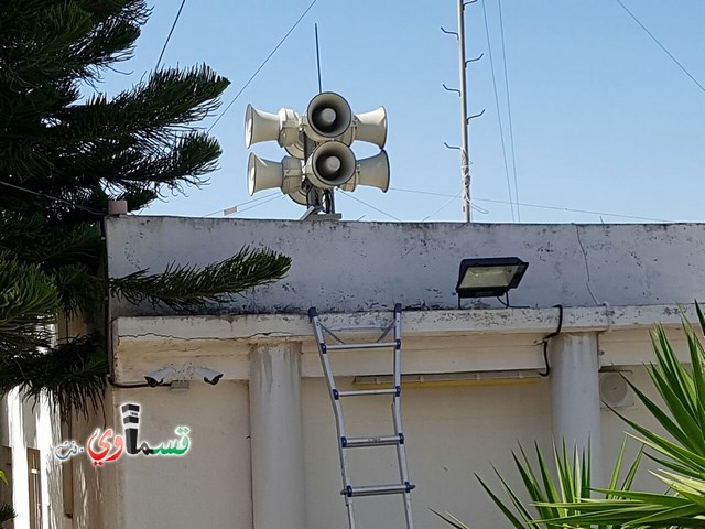  صوت الاذان يرتفع للمرة الاولى من مبنى بلدية باقة الغربية ,شريف الشايب :ولا اي شخص يقدر بأن يُسكِت الاذان